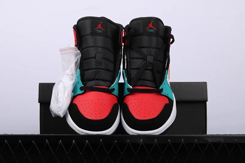 All categories Air Jordan Jordan series basketball shoes Air Jordan 1 Mid Air Jordan 1 Mid four-color stitching toe mid-top full toe layer authentic 554724-125